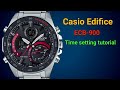 Casio edifice ecb900 5582 time setting tutorial trendwatchlab