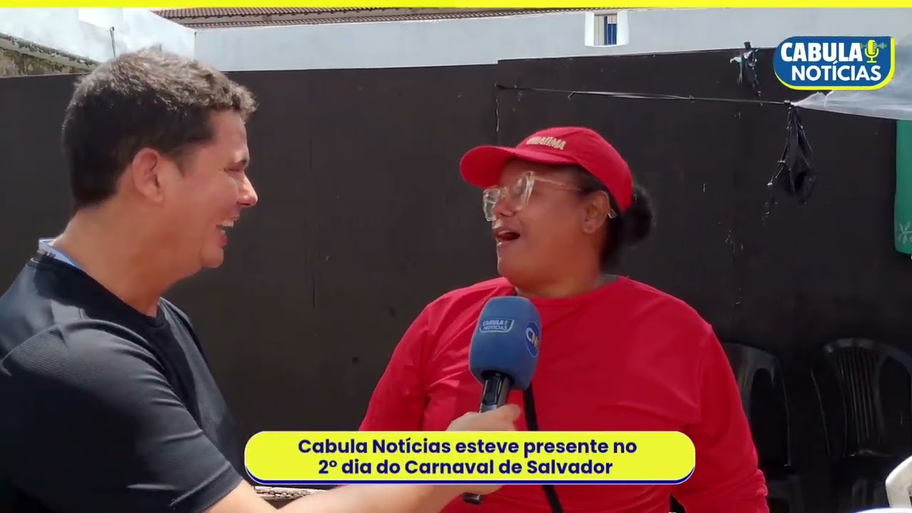 Cabula Notícias entrevista ambulante Ofélia no Circuito Osmar, no 2° dia de folia em Salvador 