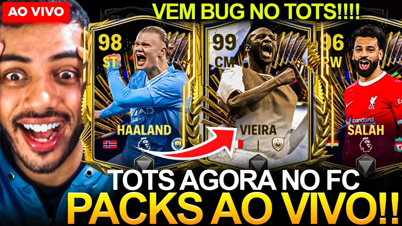 TOTS AGORA NO FC MOBILE! 😱 PACK OPENING AO VIVO, TIER LIST DAS CARTAS ...