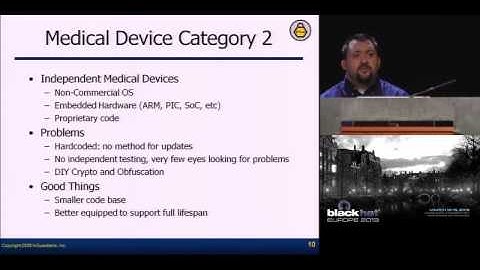 Black Hat EU 2013 - Building a Defensive Framework for Medical Device Security