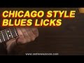Chicago Style Blues Licks