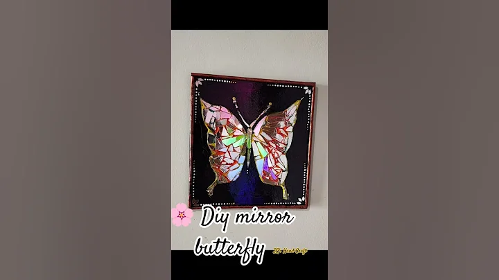 Diy Butterfly 🦋🤗|| broken mirror butterfly craft ||#shorts #viral #srshandcraft