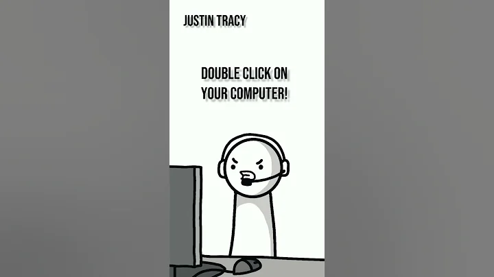 DOUBLE CLICK ON MY COMPUTER | JUSTIN TRACY #shorts