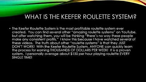 BEST ROULETTE SYSTEM EVER!  99.7% WIN RATE/$150 PE...