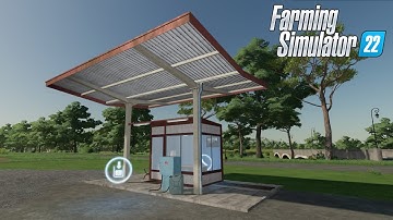Gas Station v1.0 FS22 - Farming Simulator 2022 [FS 22 LS 22 Placeable Building Mod] #farming