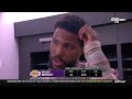 Malik Beasley Postgame Interview | Los Angeles Lakers lose to Portland Trail Blazers 127-115