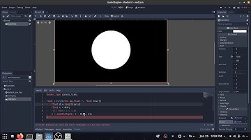 Making a circle with godot shader