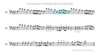 🎶 Trombone Fanfare (Sonic Boom) 🎸🎸 Sonic Boom Fanfare On Baritone Euphonium