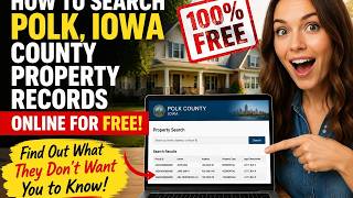 How to search Polk Iowa County property records online for free