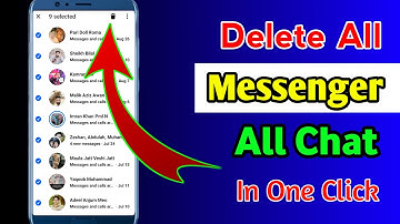 facebook messenger all chat delete kaise kare||how to delete messenger all chat in one click