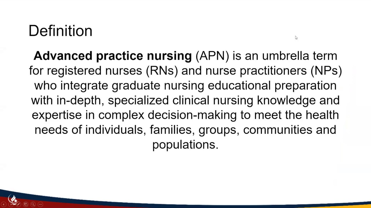 advanced nurse practitioner role