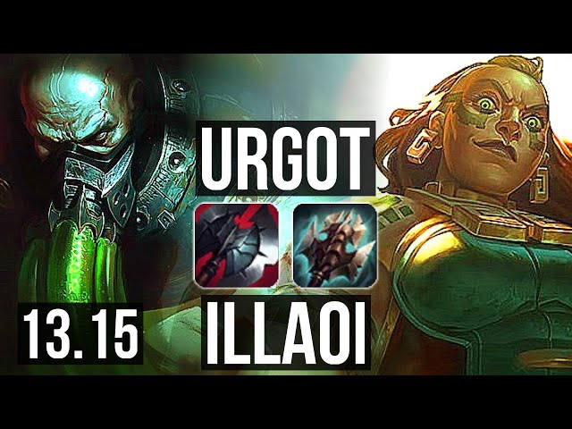 URGOT vs ILLAOI (TOP)  1000+ games, 1.5M mastery, Rank 9 Urgot, 7