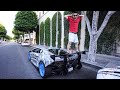 SCREAMING LUNATIC JUMPS IN FRONT OF MY LAMBORGHINI ON RODEO DRIVE!