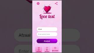 love test#lovetester#lovequiz#todaylovetest screenshot 5