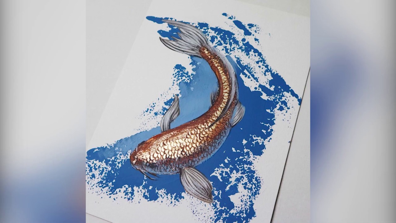 Abstract Fish Art experiment