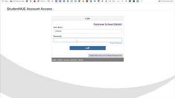 Logging into StudentVue