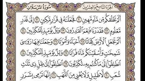 سورة المرسلات بصوت الشيخ وديع اليمني
