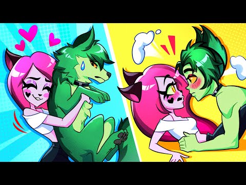 First Romantic Date With Werewolf || CatDog Couple Ep. 1 by Teen-Z Like