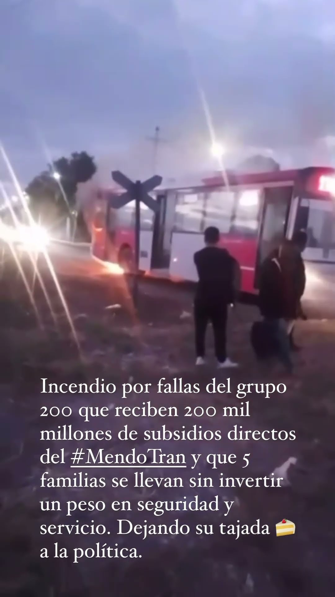Del grupo 200 que reciben 200 mil millones de subsidios directos del #MendoTran y que 5 familias