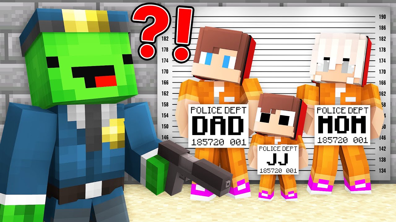 How Mikey Policeman Caught JJ CRIMINAL Family in Minecraft? - Maizen