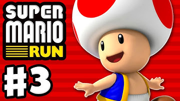 Super Mario Run - Gameplay Walkthrough Part 3 - World 3! All Pink Coins! Toad Rally! (iOS)