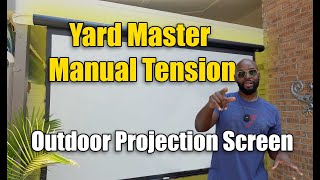 Elite Screens Yard Master Manual Tension Series Testimonial and Review