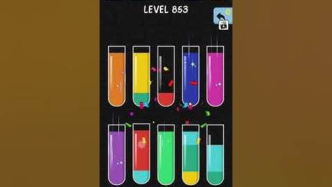 solve and solution water color sort game level 853