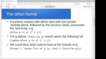 Forms of functions in lisp