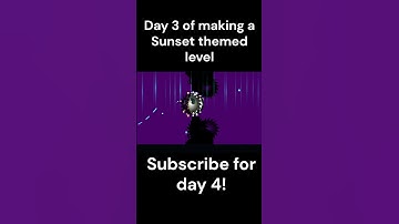 Day 3 of making a Sunset level  #geometrydash #leveldesign #gd #gaming #games #level