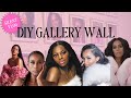 DIY Gallery Wall | Silent Vlog | Copyright Free R&amp;B Music | Black Icon Wall | Home Decor