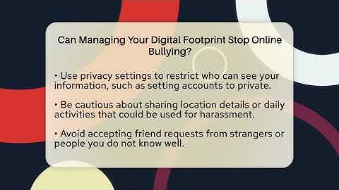 Can Managing Your Digital Footprint Stop Online Bullying? - Real Life Curriculum