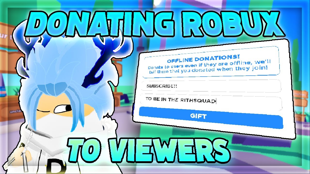 🔴ROBUX Giveaway | Donating to Viewers | Roblox Live - YouTube