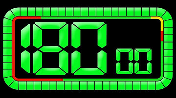 180 to 0 Countdown Timer With Royalty-free Pop Music | Numbers 180 to 0 | Digital Timer