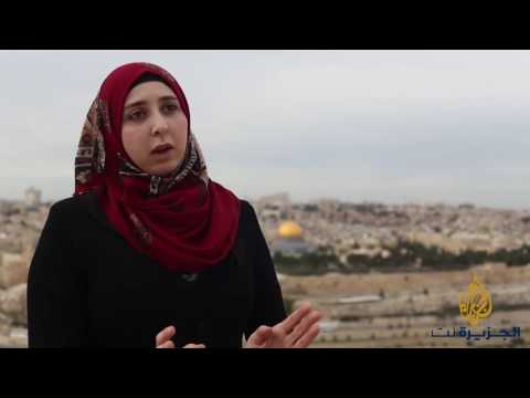القدس- الأقصى.. ملهم الخطاطة المقدسية أميمة دجاني