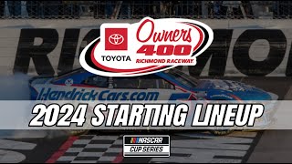 2024 Toyota Owner's 400 | STARTING LINEUP