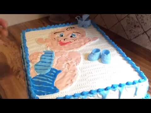 clásico calina oleada DECORACION SENCILLA PARA BABY SHOWER ( o torta ) - YouTube