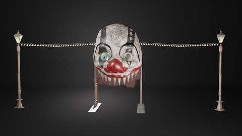 Entry clown for creepy circus | Blender and Substance Painter