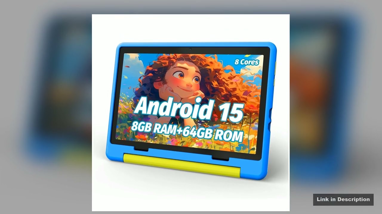 Kid Tablet Android 15 Tablet for Kids 10 inch 8GB64GB 8Core with Case 1TB TF Expandable for