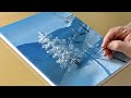 Winter Scenery Painting / Acrylic Painting for Beginners / STEP by STEP #331