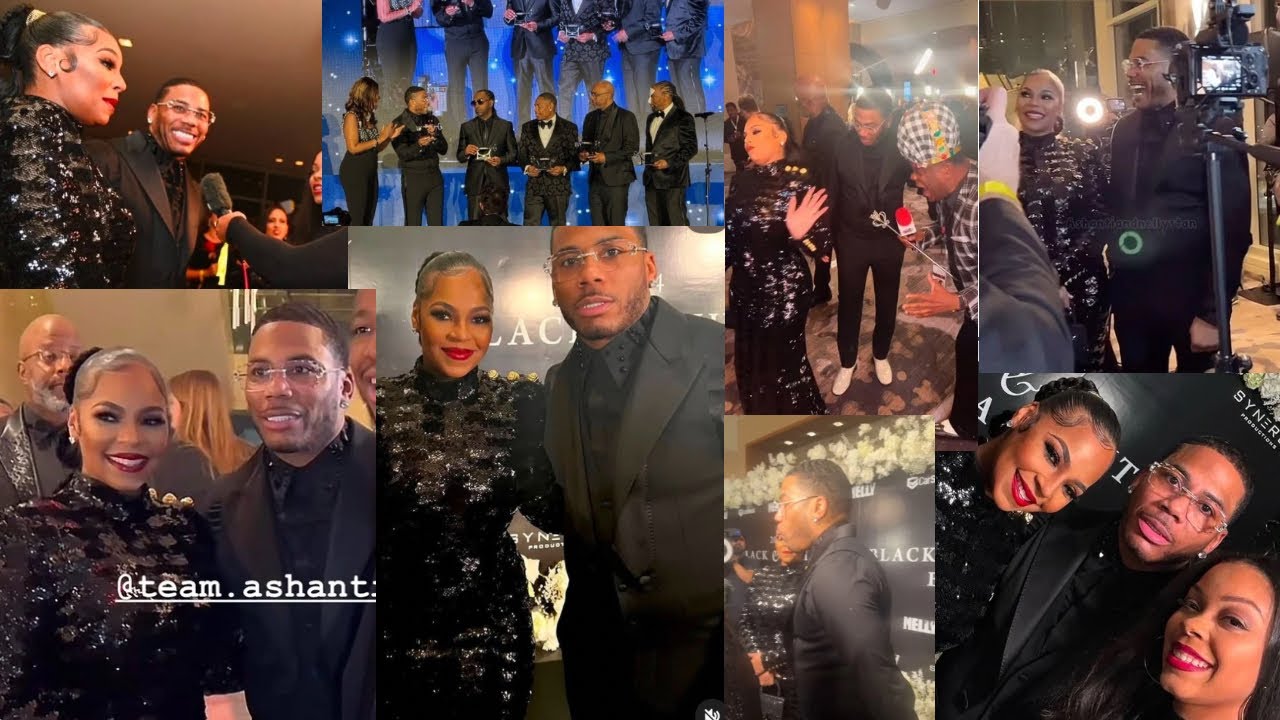 NELLY and ASHANTI Delivered | Nelly Awarded Key To STL At  Black and White Ball 2024 “Dat’s My Wife”