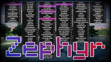 Download: Zephyr Client Minecraft Bedrock Edition 1.19.70