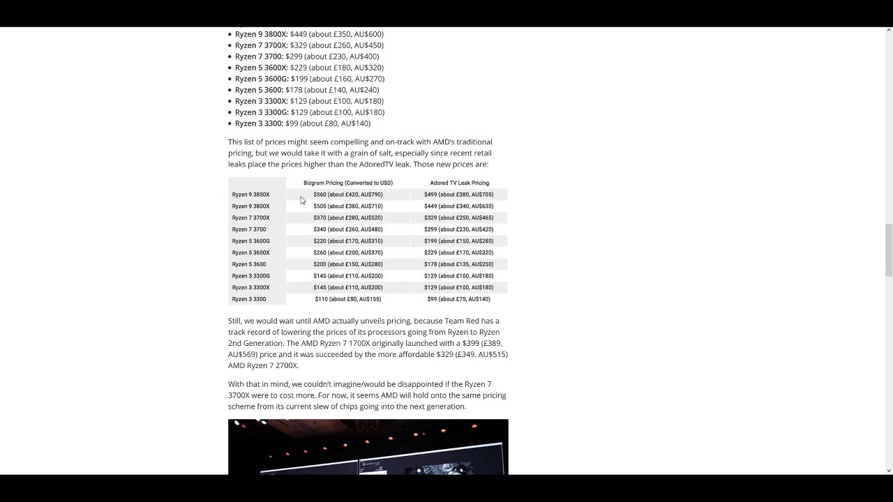 Why AMD Processors and some talk on 3rd Gen Ryzen
