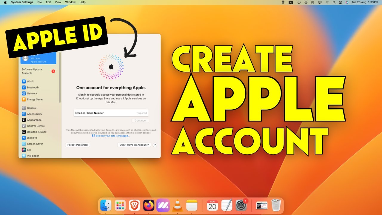 How To Create New Apple ID On Mac Make New Apple Account On MacBook How To Create New Apple ID On Mac Make New Apple Account On MacBook