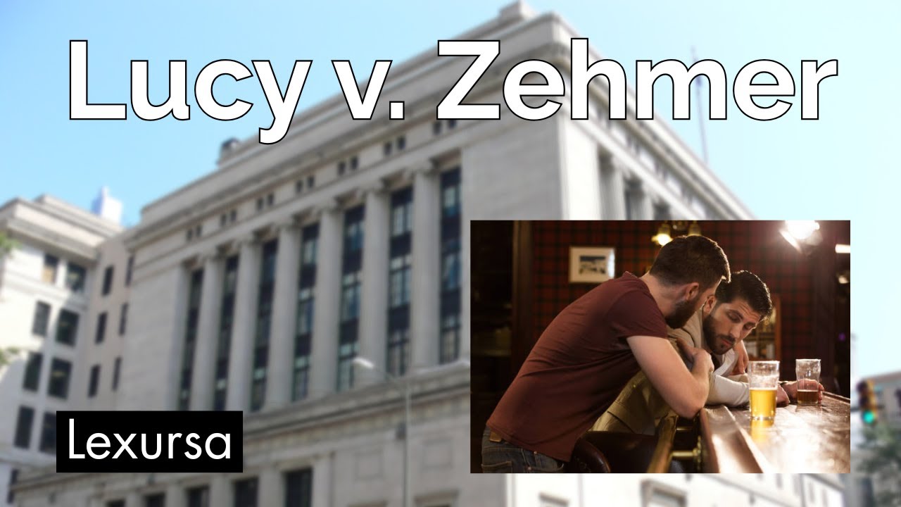 Lucy v. Zehmer: Drinking, Joking, and Contracting