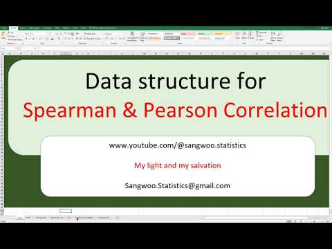 315 Data Structure for Pearson and Spearman correlation