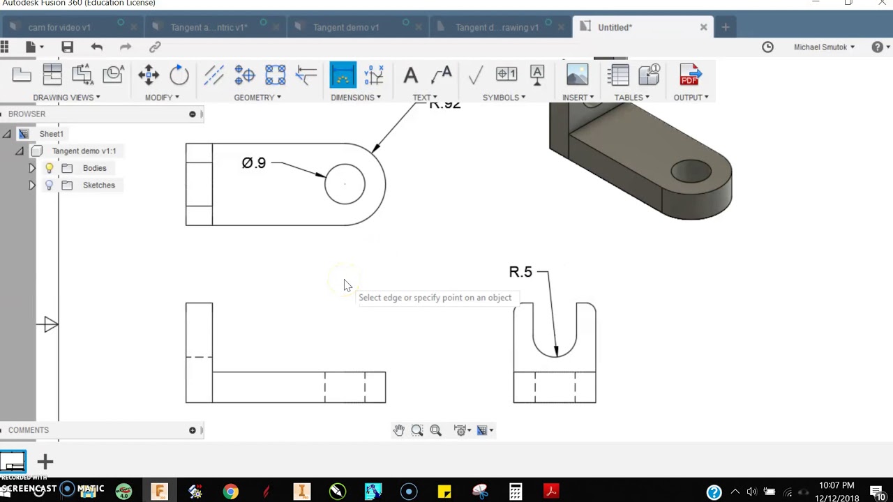 Simple Creating Detail Drawing Of A Sketch Fusion 360 