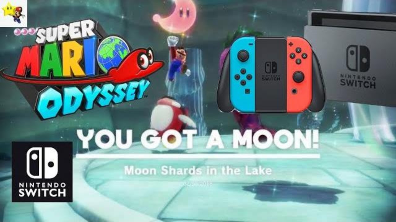 Super Mario Odyssey / How to Get Find Power Moon 12 Moon Shards In