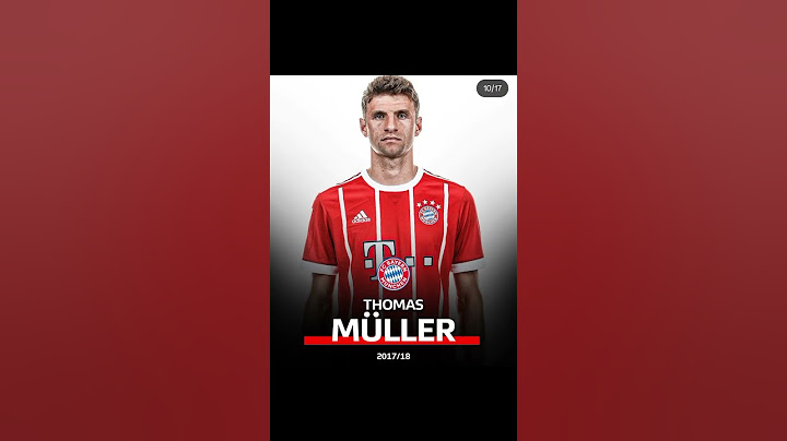 Thomas Muller throughout the years