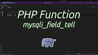 When should you use mysqli_field_tell() in PHP? #discover How to Track Field Cursor in MySQLi with