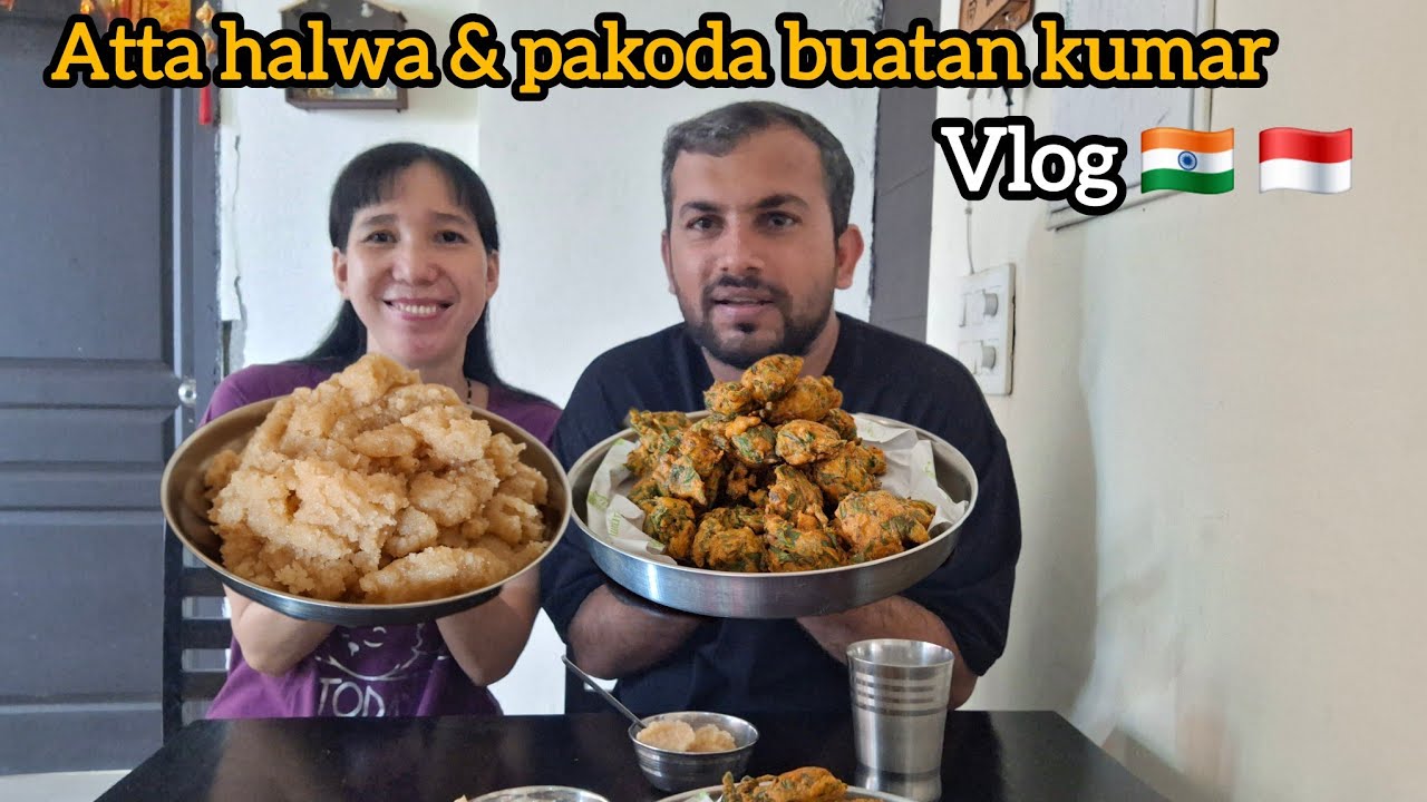 Rutinitas hari ini suami india masak gorengan ‼️tinggal di india 